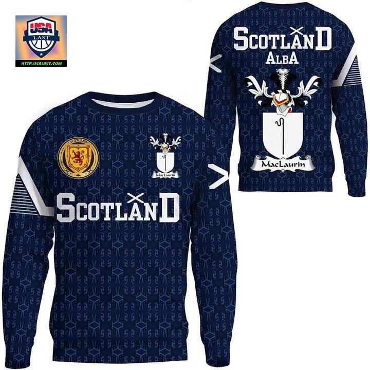 Maclaurin Or Mclaurin Family Crest Sweater Scottish Home 1991 Style 