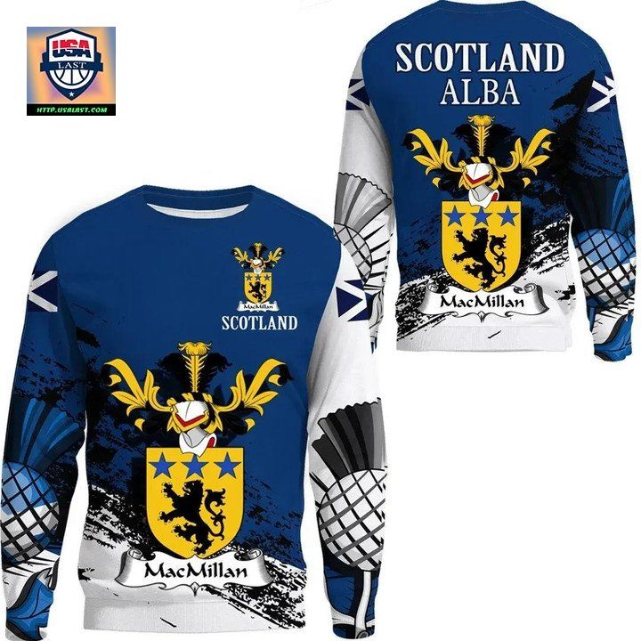 Macmillan Scottish Family Crest Scotland Special Sweater 
