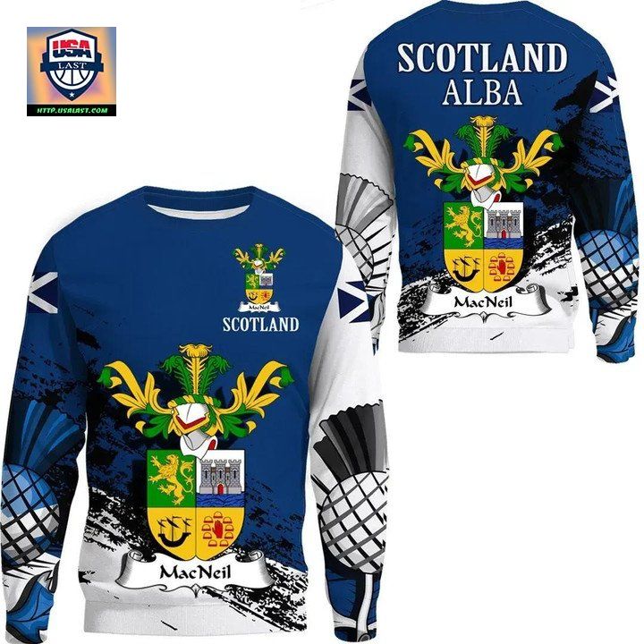 Macneil Scottish Family Crest Scotland Special Sweater 