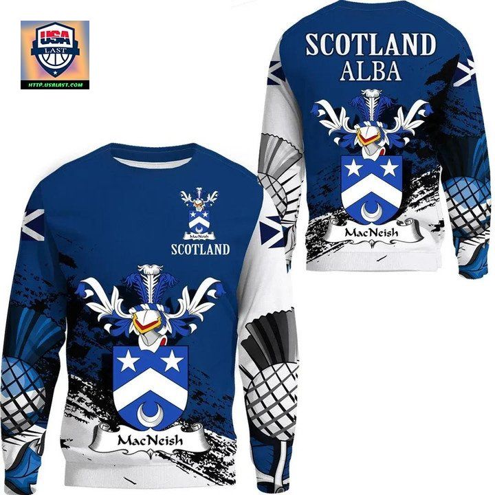 Macneish Scottish Family Crest Scotland Special Sweater 