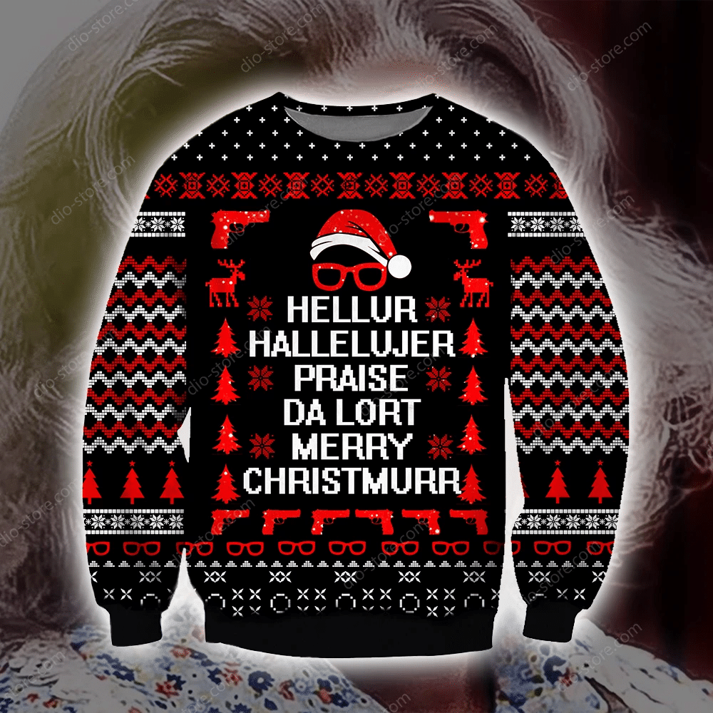 Madea Christmas Knitting Pattern 3D Print Ugly Christmas Sweater