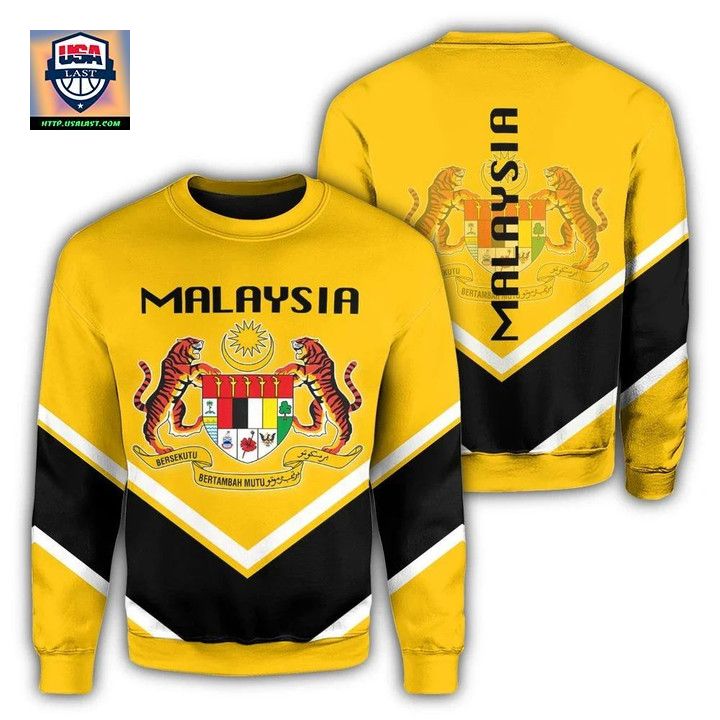 Malaysia Coat Of Arms Sweater Lucian Style J5W