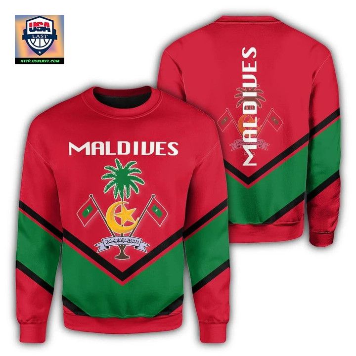 Maldives Coat Of Arms Sweater Lucian Style J5W