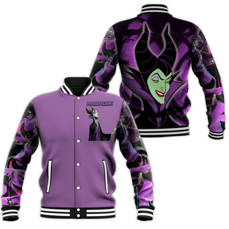 Maleficent Fashion Baseball Jacket for Men & Women | Movie Fan Gift