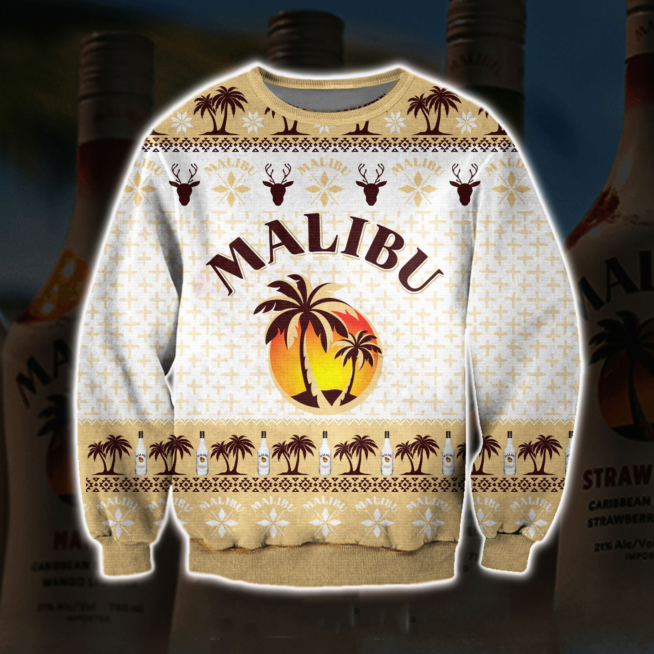 Malibu Rum Ugly Christmas Sweater