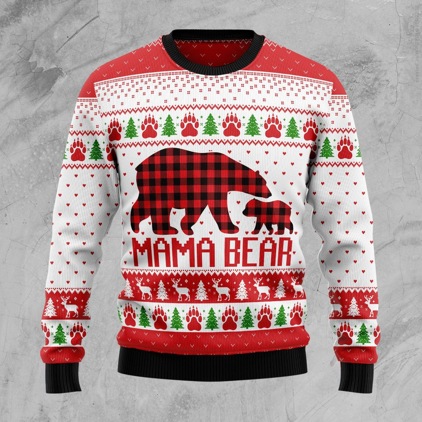 Mama Bear Ugly Christmas Sweater Perfect Holiday Gift