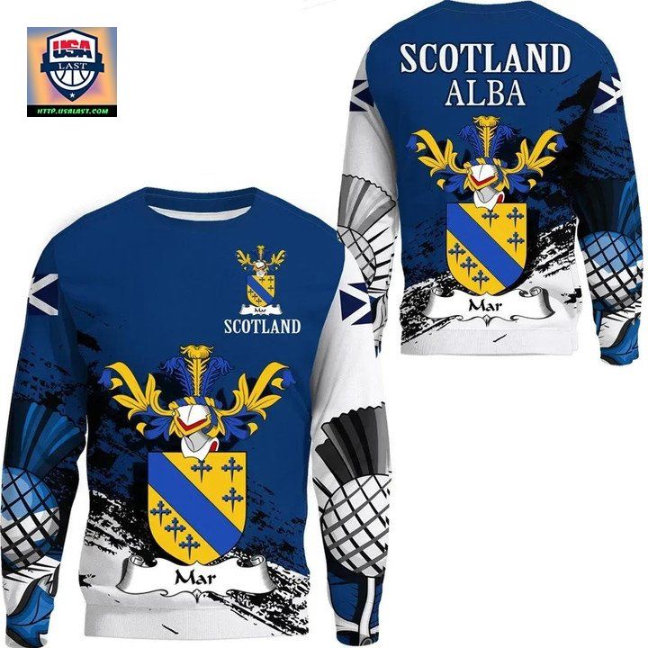 Mar Scottish Family Crest Scotland Special Sweater 
