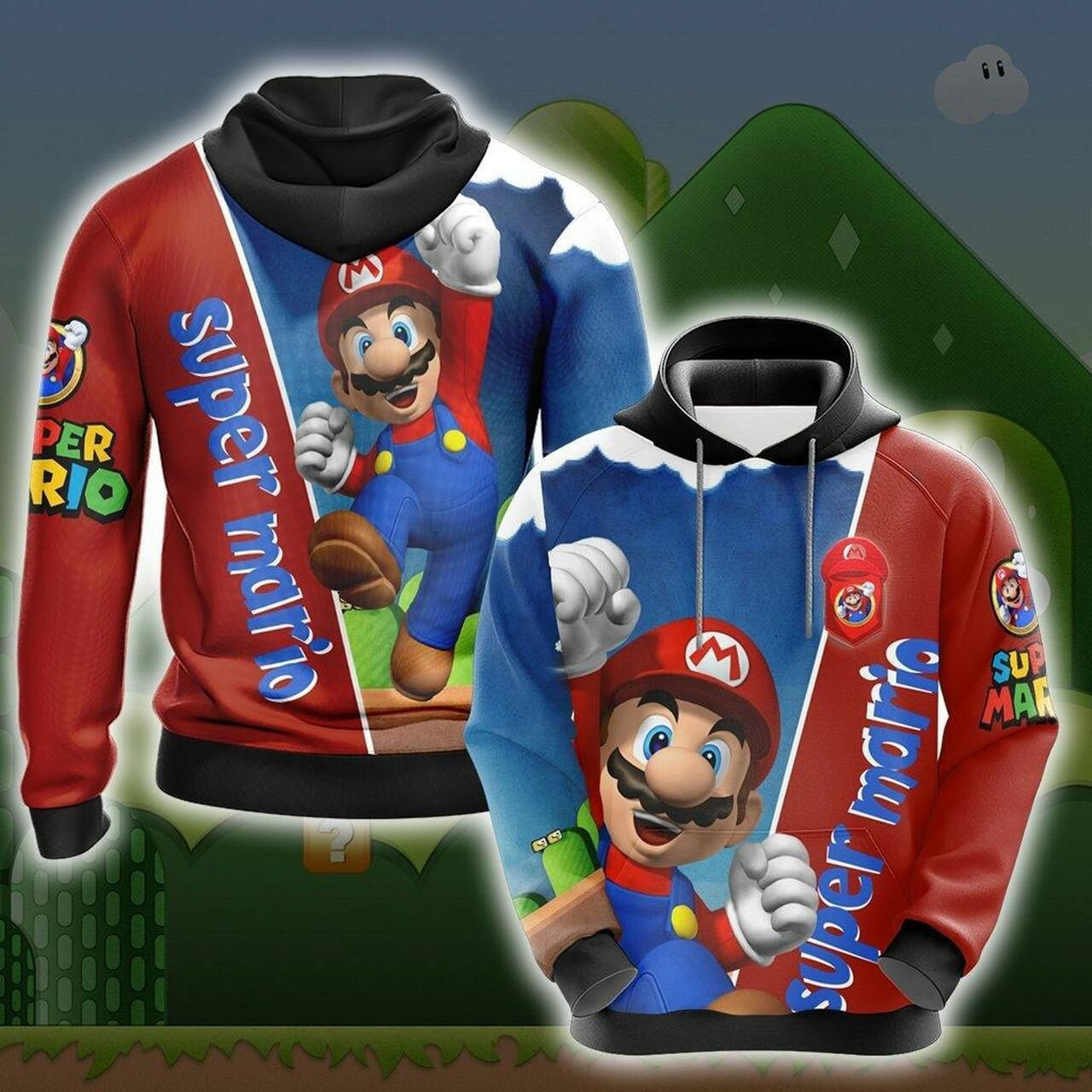 Mario Bros Unisex 3D All Over Print Hoodie & Zip Hoodie