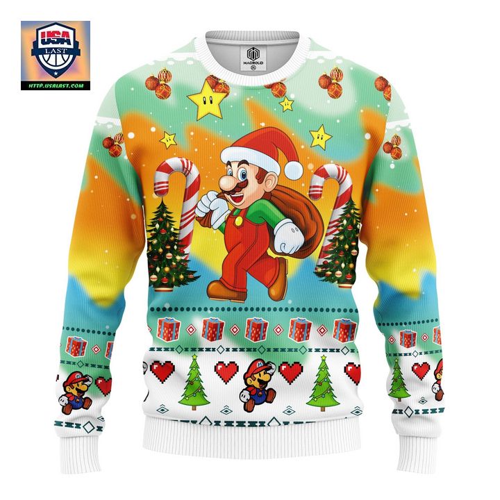 Mario Ugly Christmas Sweater Amazing Gift Idea Thanksgiving Gift