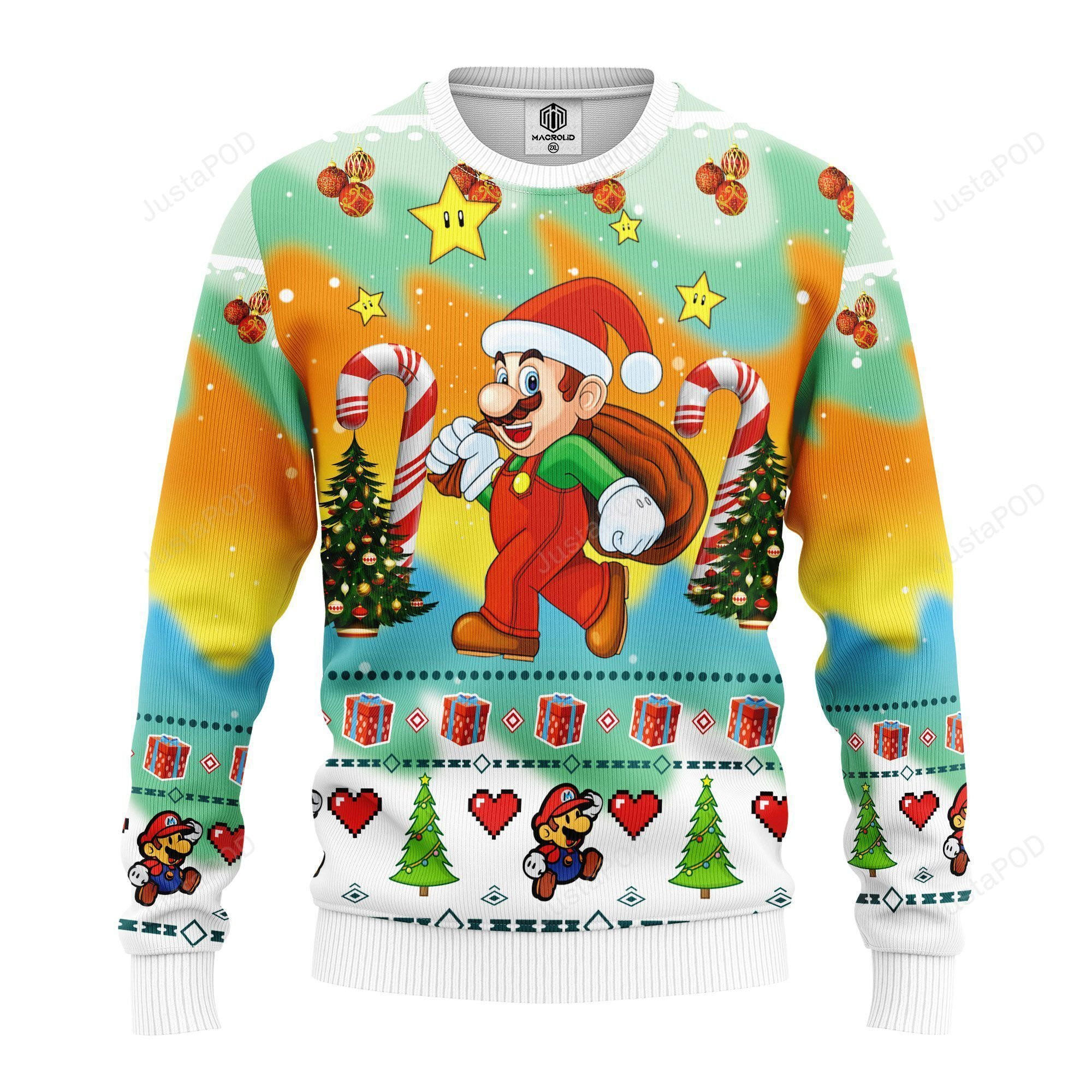 Mario Ugly Christmas Sweater, Perfect Holiday Gift