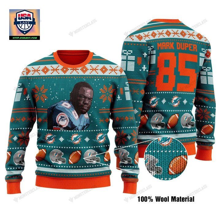 Mark Duper 85 Miami Dolphins Nfl Christmas Sweater