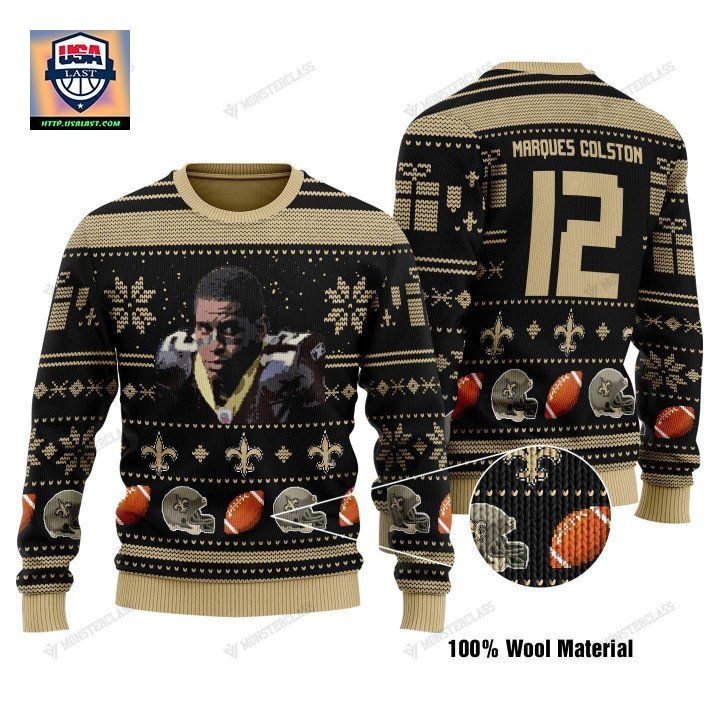 Marquez Callaway 12 New Orleans Saints Nfl Christmas Sweater