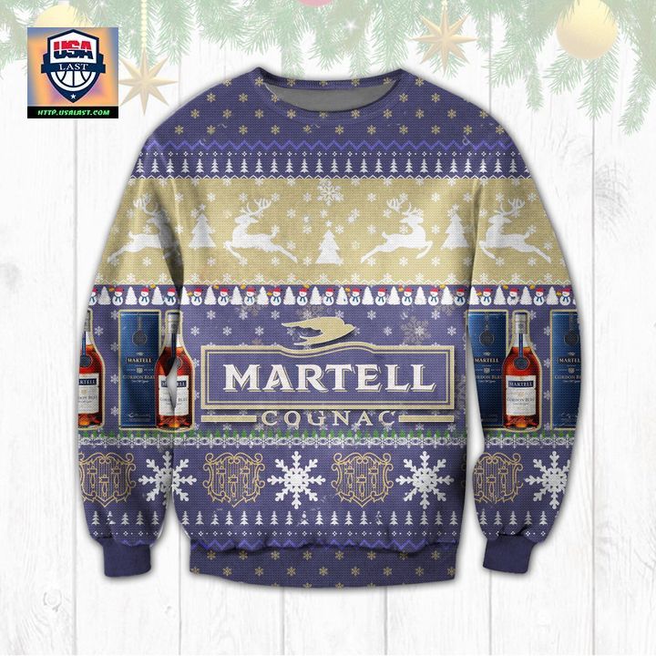 Martell Cognac Ugly Christmas Sweater