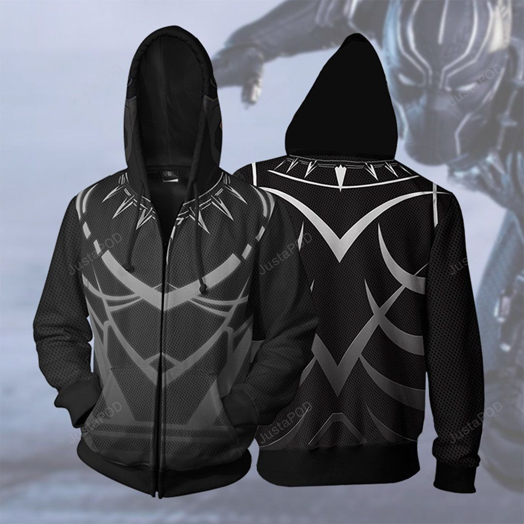 MARVEL COMICS Black Panther Cosplay 3D All Over Print Hoodie & Zip Hoodie