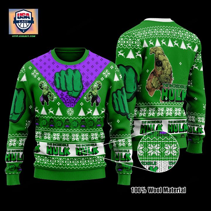Marvel Comics The Incredible Hulk Christmas Sweater