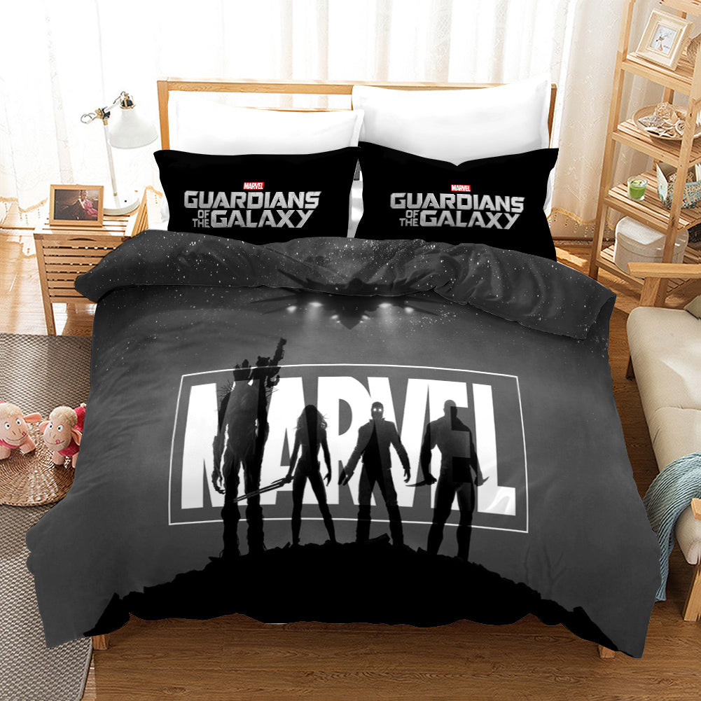 Marvel Guardians Of The Galaxy Duvet Cover Quilt Cover Pillowcase Bedding Set Bed Linen Home Bedroom Decor
