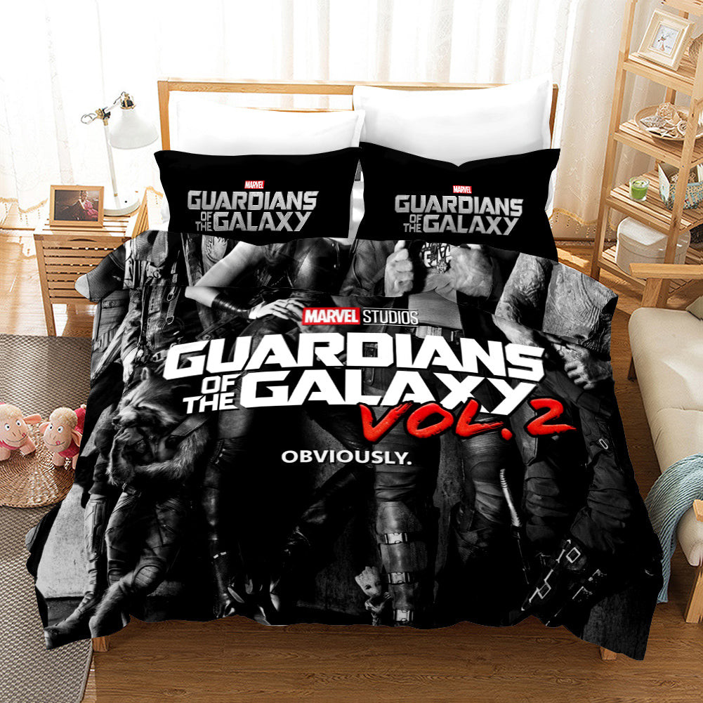 Marvel Guardians Of The Galaxy Duvet Cover Quilt Cover Pillowcase Bedding Set Bed Linen Home Bedroom Decor