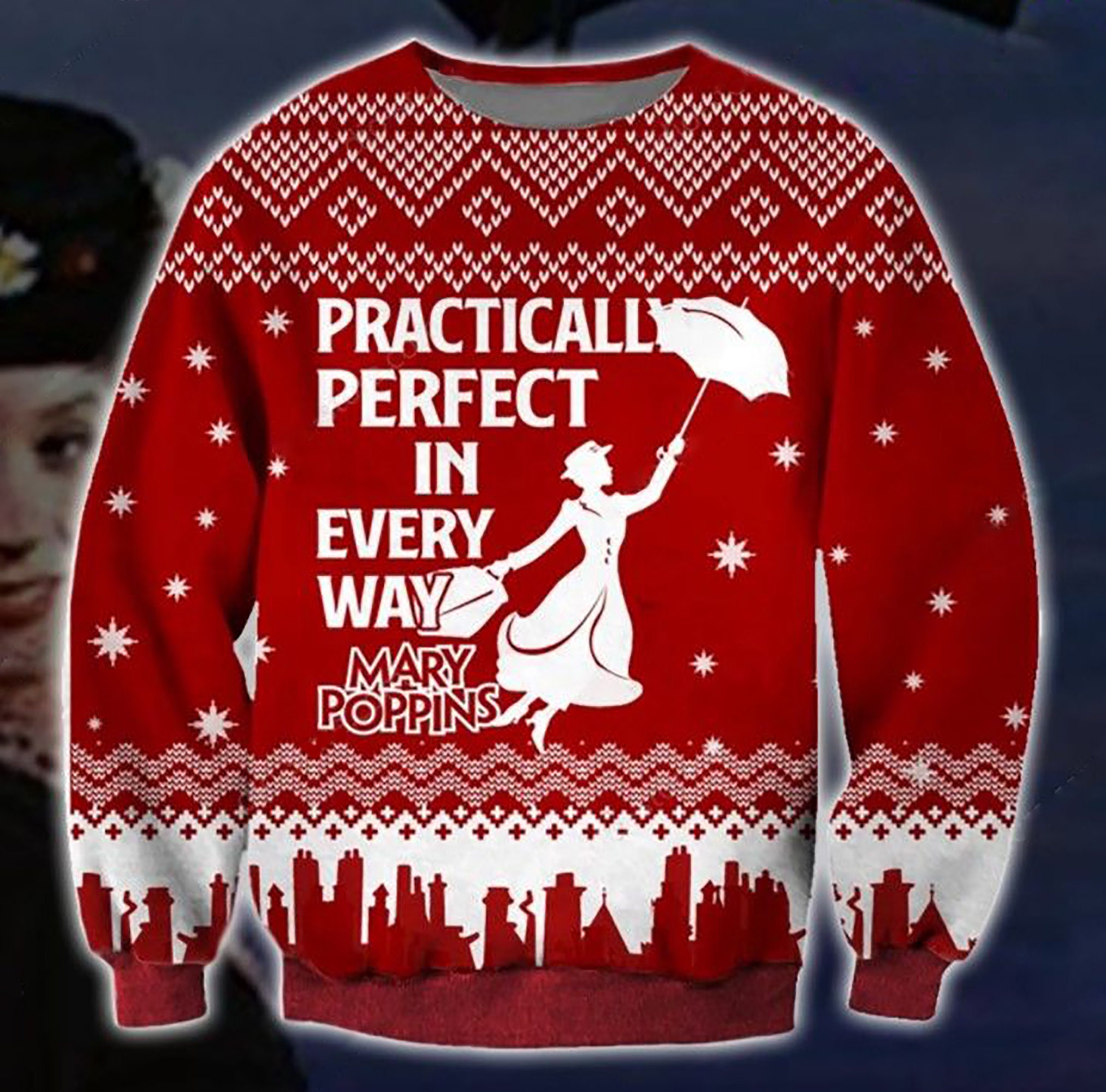 Mary Poppins Christmas Ugly Christmas Sweater
