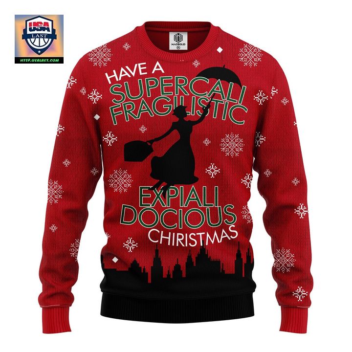 Mary Poppins Ugly Christmas Sweater Amazing Gift Idea Thanksgiving Gift