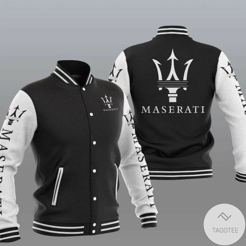 Maserati Varsity Baseball Jacket for Men & Women | Luxury Brand Fan Gift