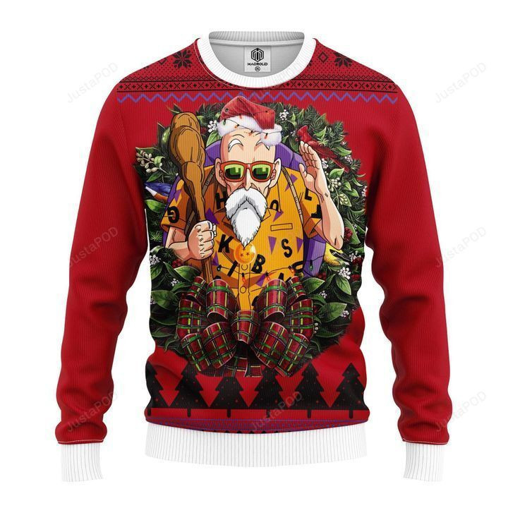 Master Buten Dragon Ball Z Noel Mc Ugly Christmas Sweater, Perfect Holiday Gift