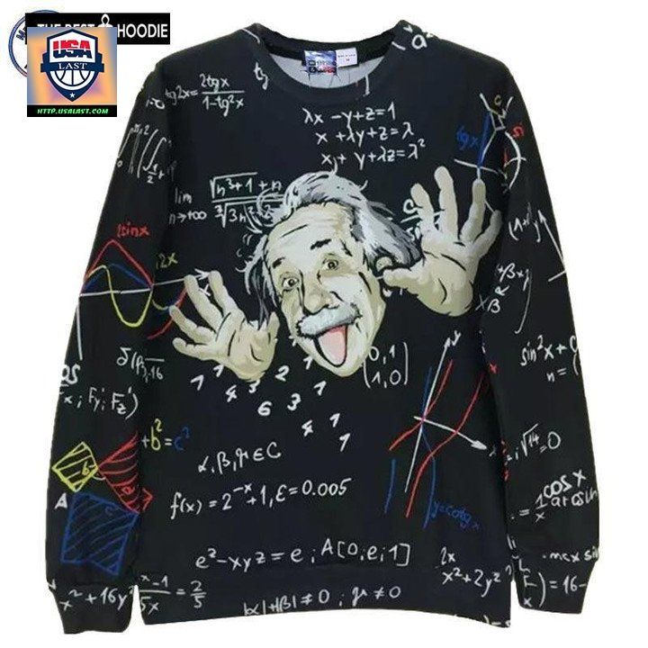 Math Science Hoodies For Boy Graphic 3D Sweaters Men Women Funny Print Einstein