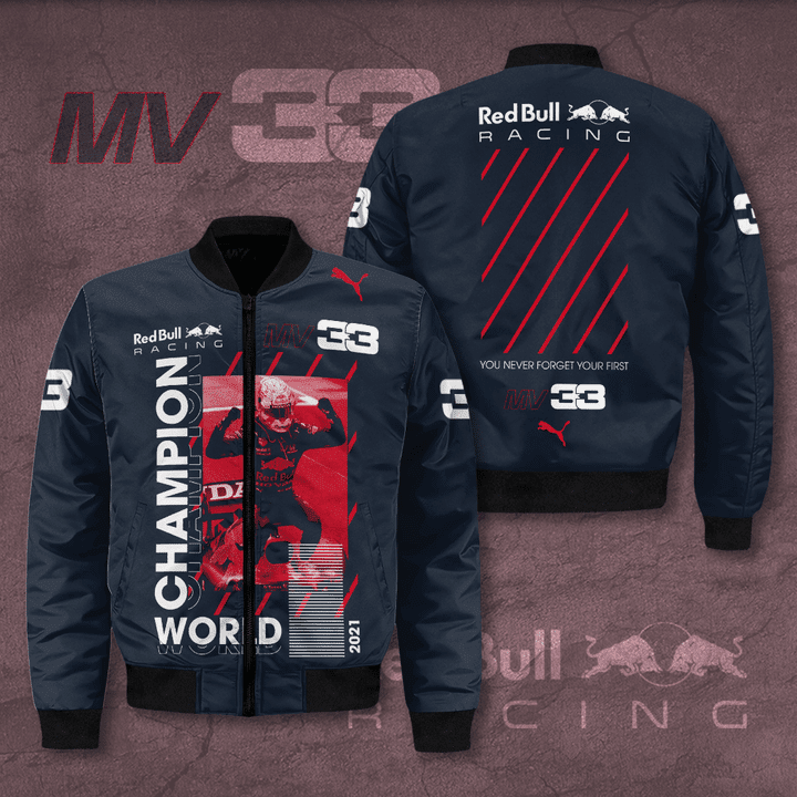 Max Verstappen Red Bull MV33 Champion 2021 Bomber Jacket | Streetwear Jacket for Men & Women | Fan Gift