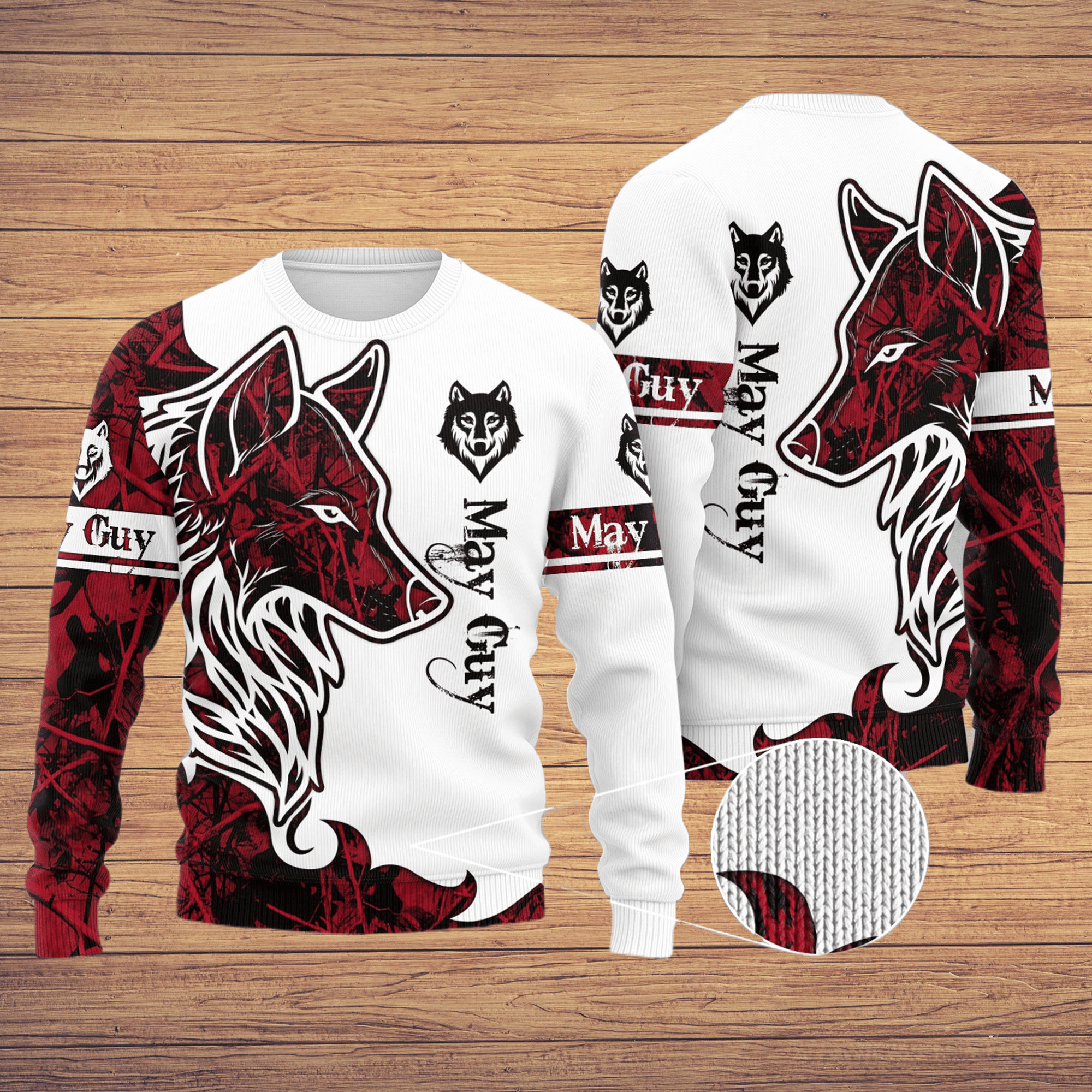 May Wolf Ugly Christmas Sweater, Perfect Holiday Gift