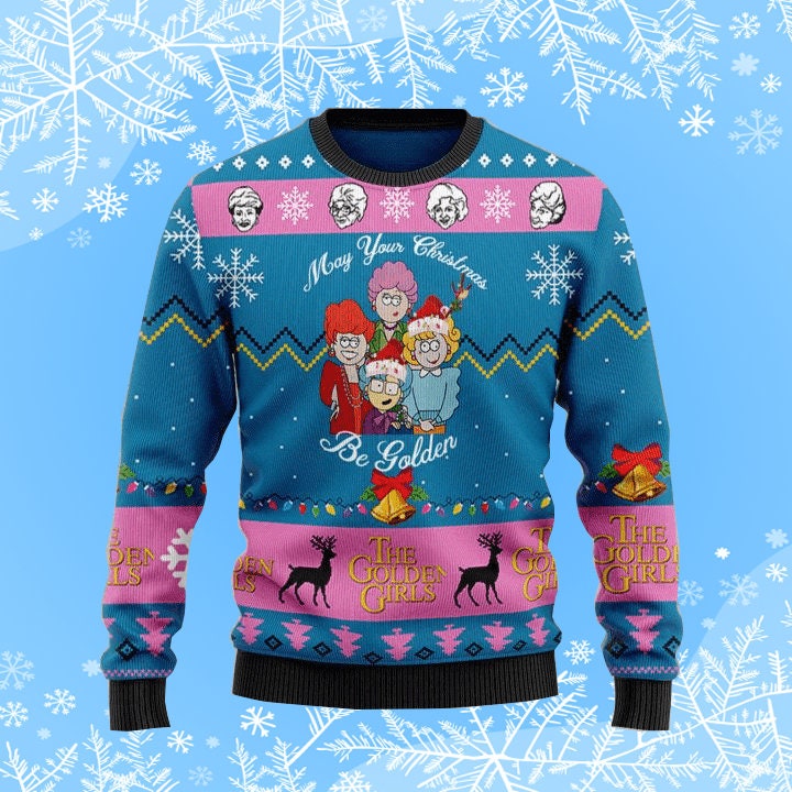 May Your Christmas Be Golden Ugly Christmas Sweater
