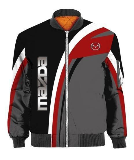 Mazda Mx-5 Miata Dark Gray Bomber Jacket | Automotive Jacket for Men & Women | Car Fan Gift