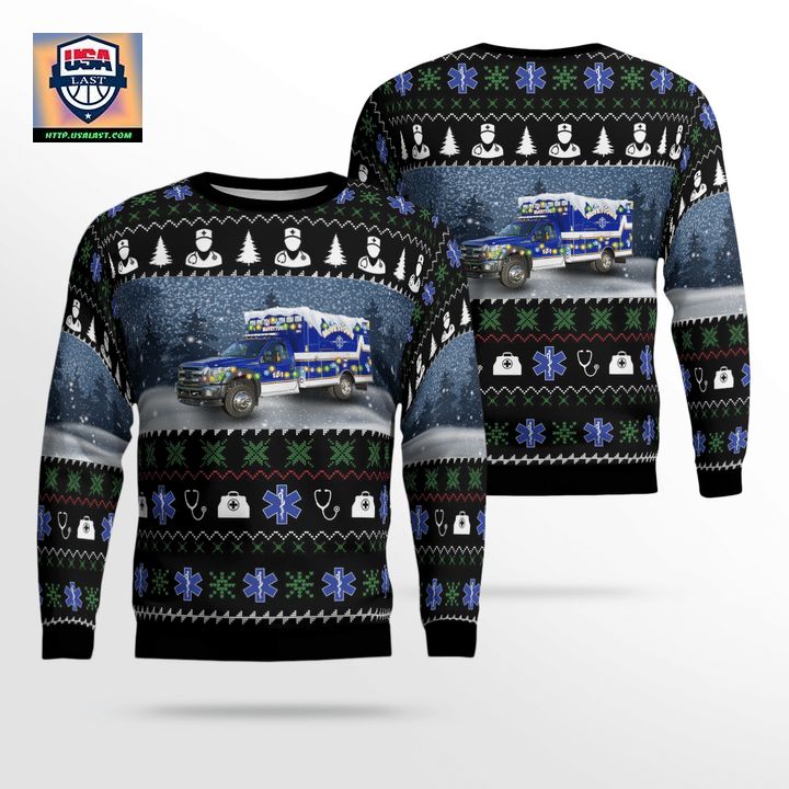 McVeytown Ambulance Christmas AOP Sweater