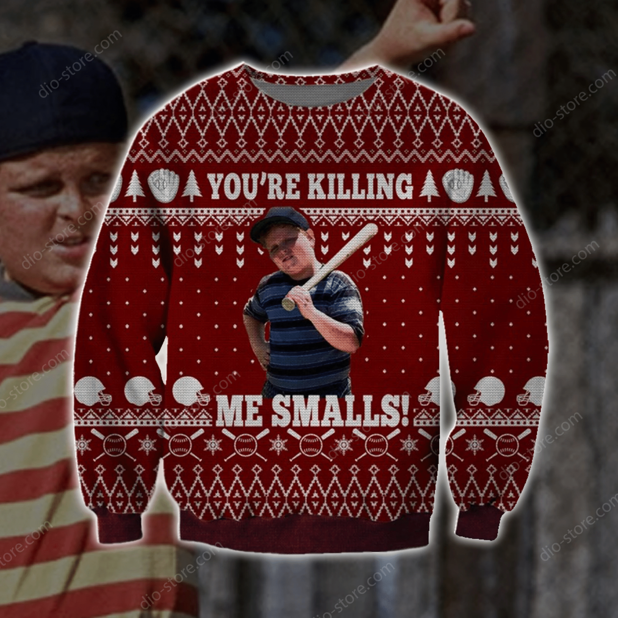 Me Smalls Knitting Pattern 3D Print Ugly Christmas Sweater