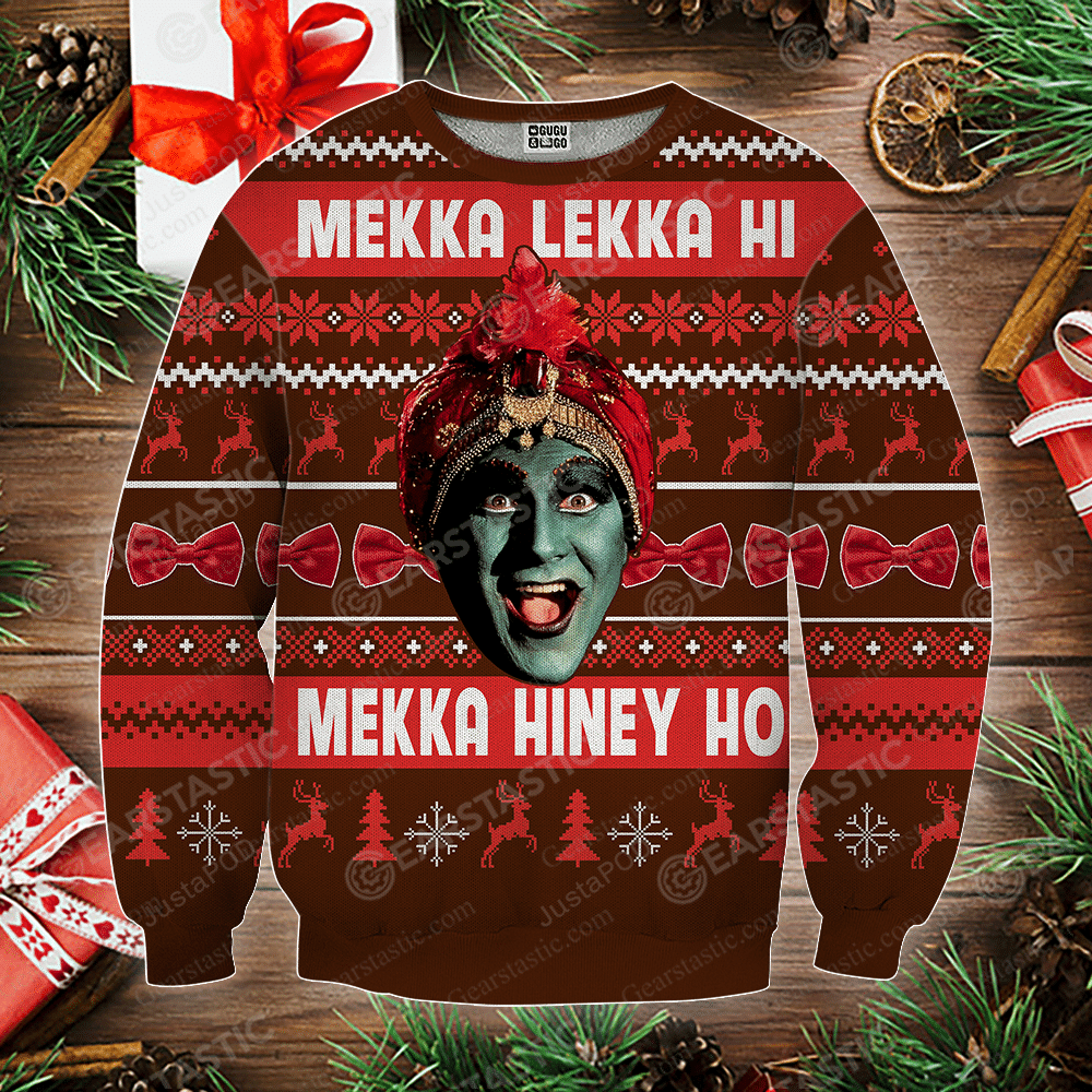 Mekka Lekka Hi Mekka Hiney Ho Ugly Christmas Sweater, Perfect Holiday Gift
