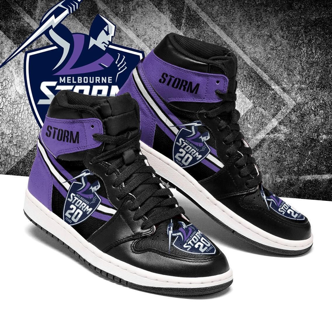 Melbourne Storm Nrl Team Custom Eachstep Shoes Sport Air Jd Sneakers