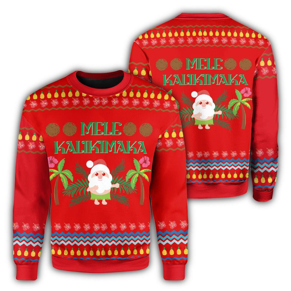 Mele Kalikimaka Ugly Christmas Sweater, Perfect Holiday Gift