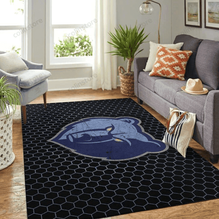 Memphis Grizzlies 3D Rectangle Area Rug – Full Print Carpet For Living Room & Bedroom Home Decor