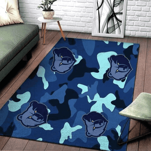 Memphis Grizzlies Basketball Camouflage 3D Rectangle Area Rug – Full Print Carpet For Living Room & Bedroom Home Decor