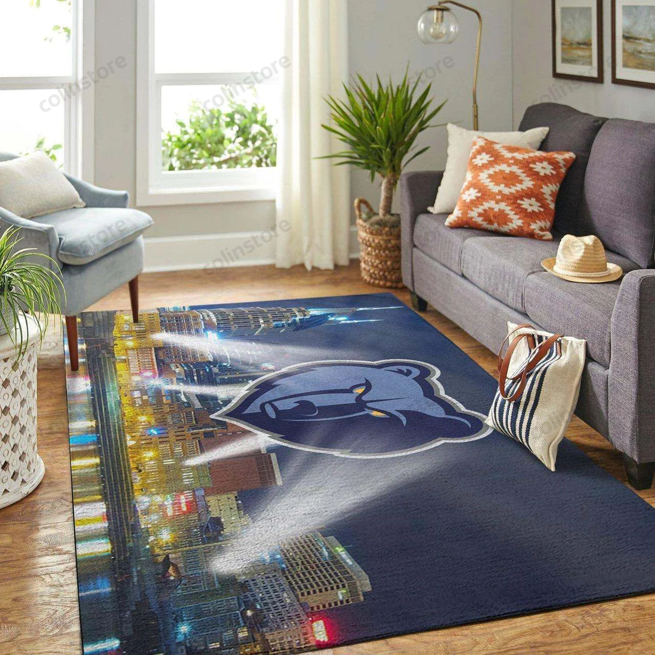Memphis Grizzlies Gifts 3D Rectangle Area Rug – Full Print Carpet For Living Room & Bedroom Home Decor