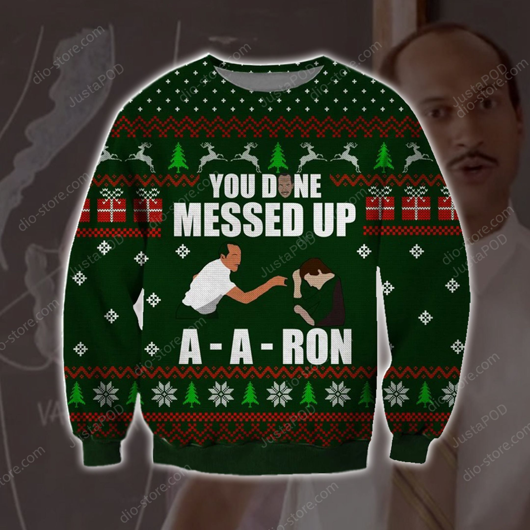 Men You Done Messed Up A Aron Knitting Pattern For Unisex Ugly Christmas Sweater,