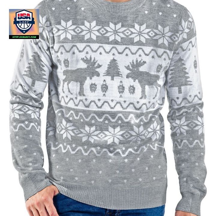 Mens Merry Moose Unisex 3D Ugly Christmas Sweater