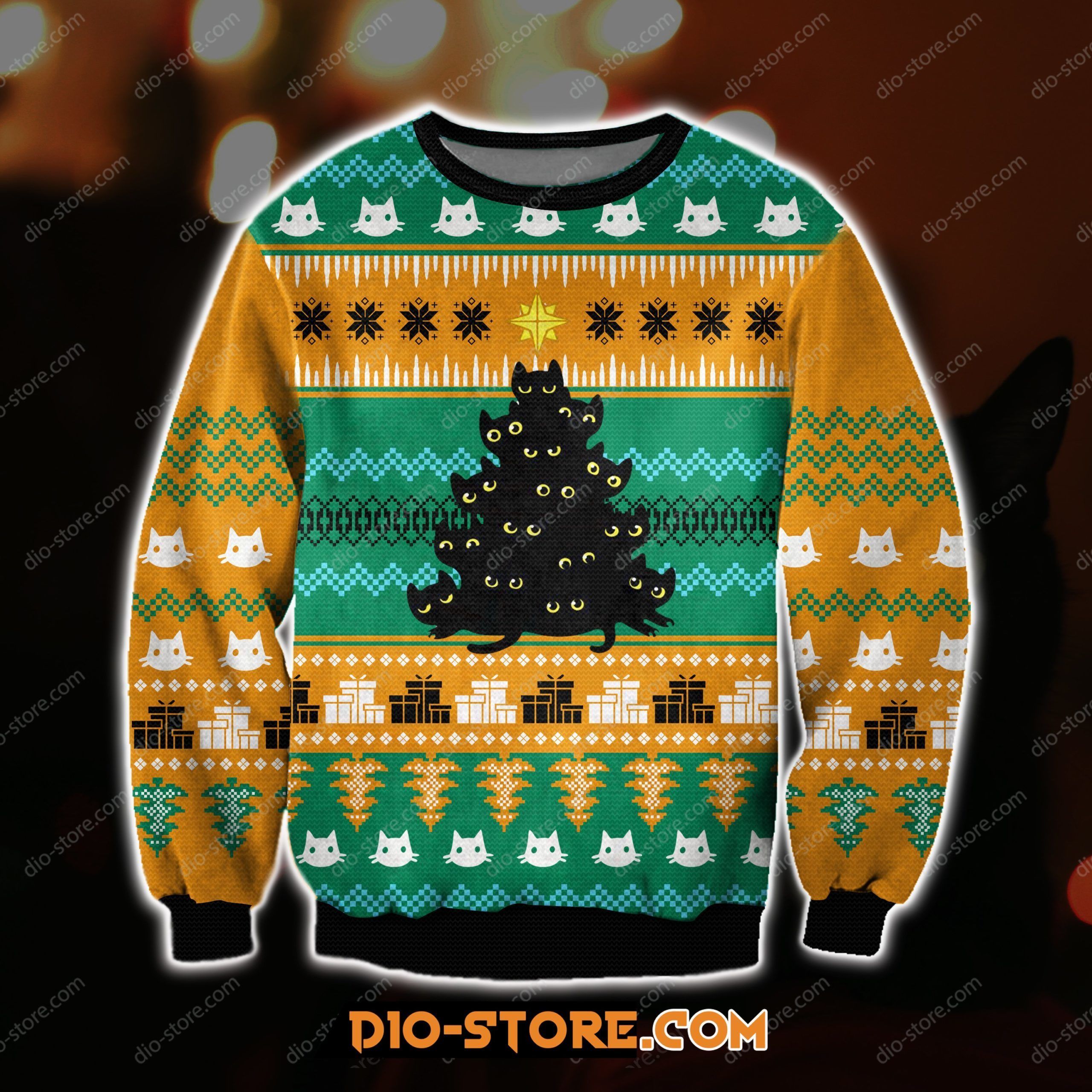Meowy Christmas 3D All Over Print Ugly Christmas Sweater