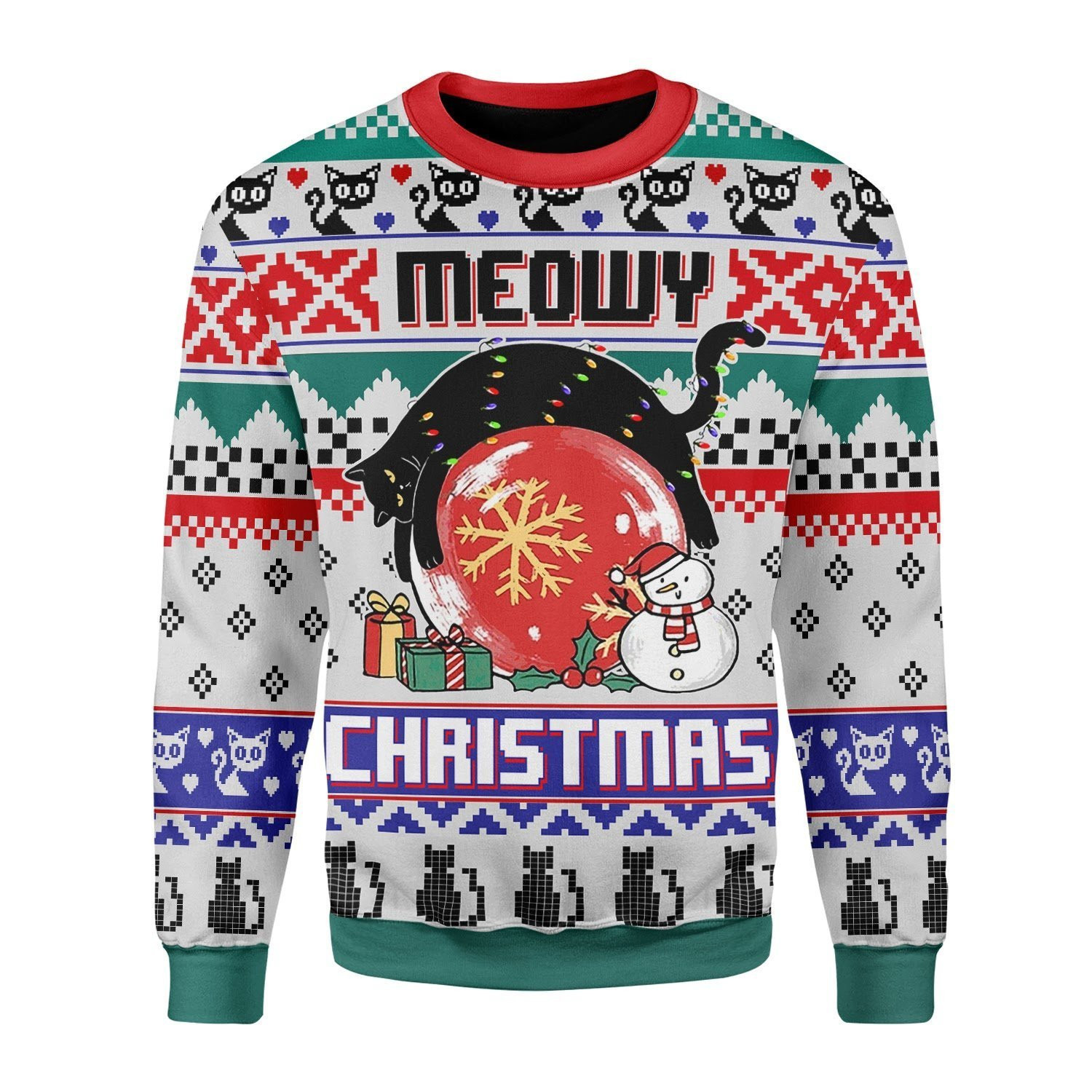 Meoy Christmas Ugly Christmas Sweater, Perfect Holiday Gift