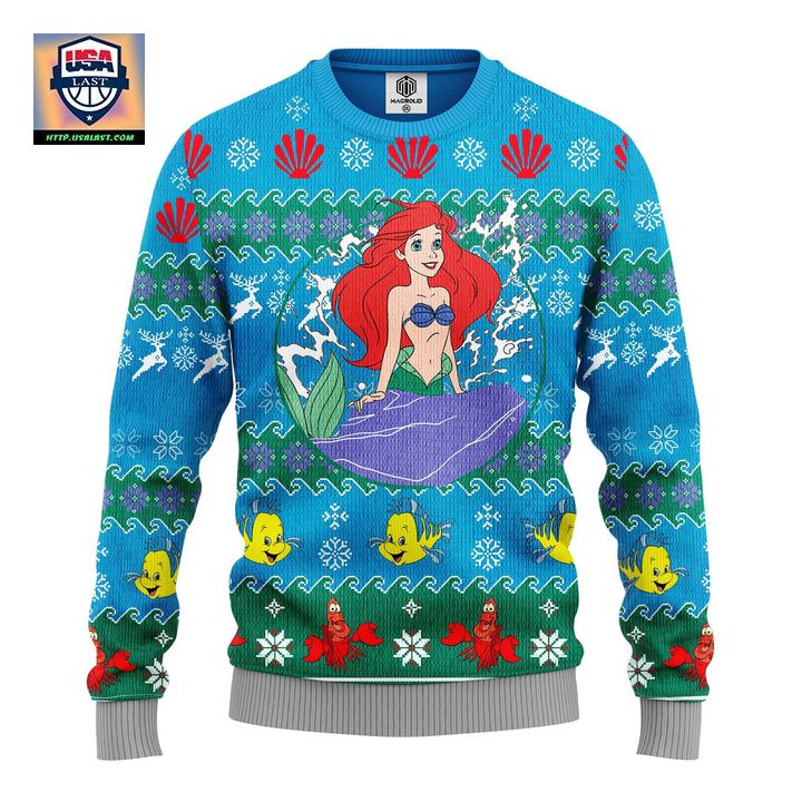 Mermaid Ugly Christmas Sweater Amazing Gift Idea Thanksgiving Gift