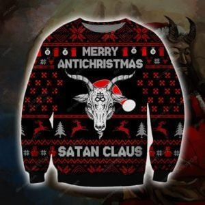 Merry Antichristmas Ugly Christmas Sweater, Perfect Holiday Gift
