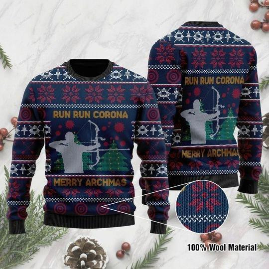Merry Archery Ugly Christmas Sweater, Perfect Holiday Gift