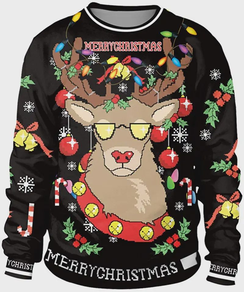 Merry Christmas Deer Ugly Christmas Sweater,