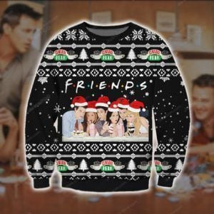 Merry Christmas Friends Ugly Christmas Sweater, Perfect Holiday Gift