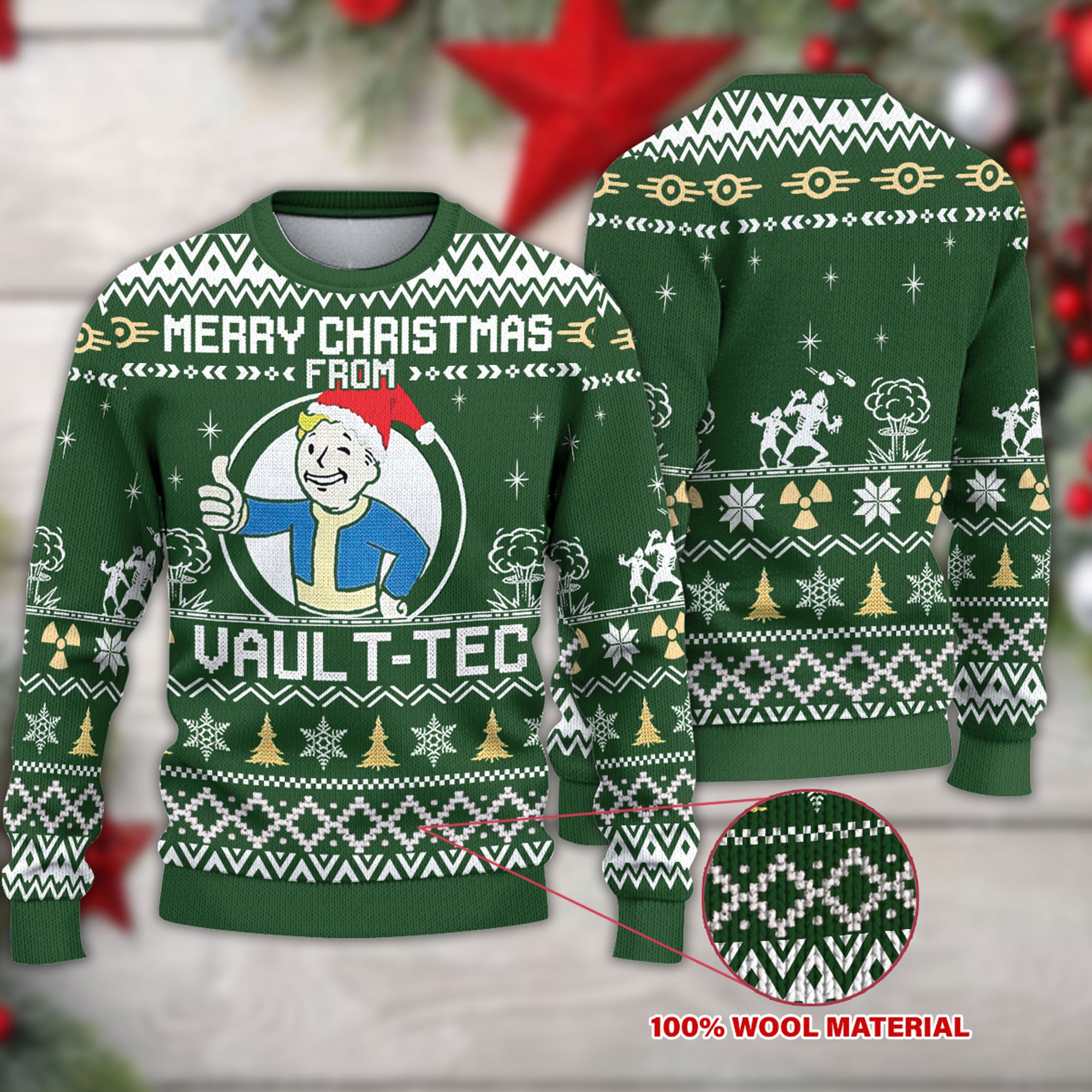 Merry Christmas From Vault Tec Ugly Christmas Sweater