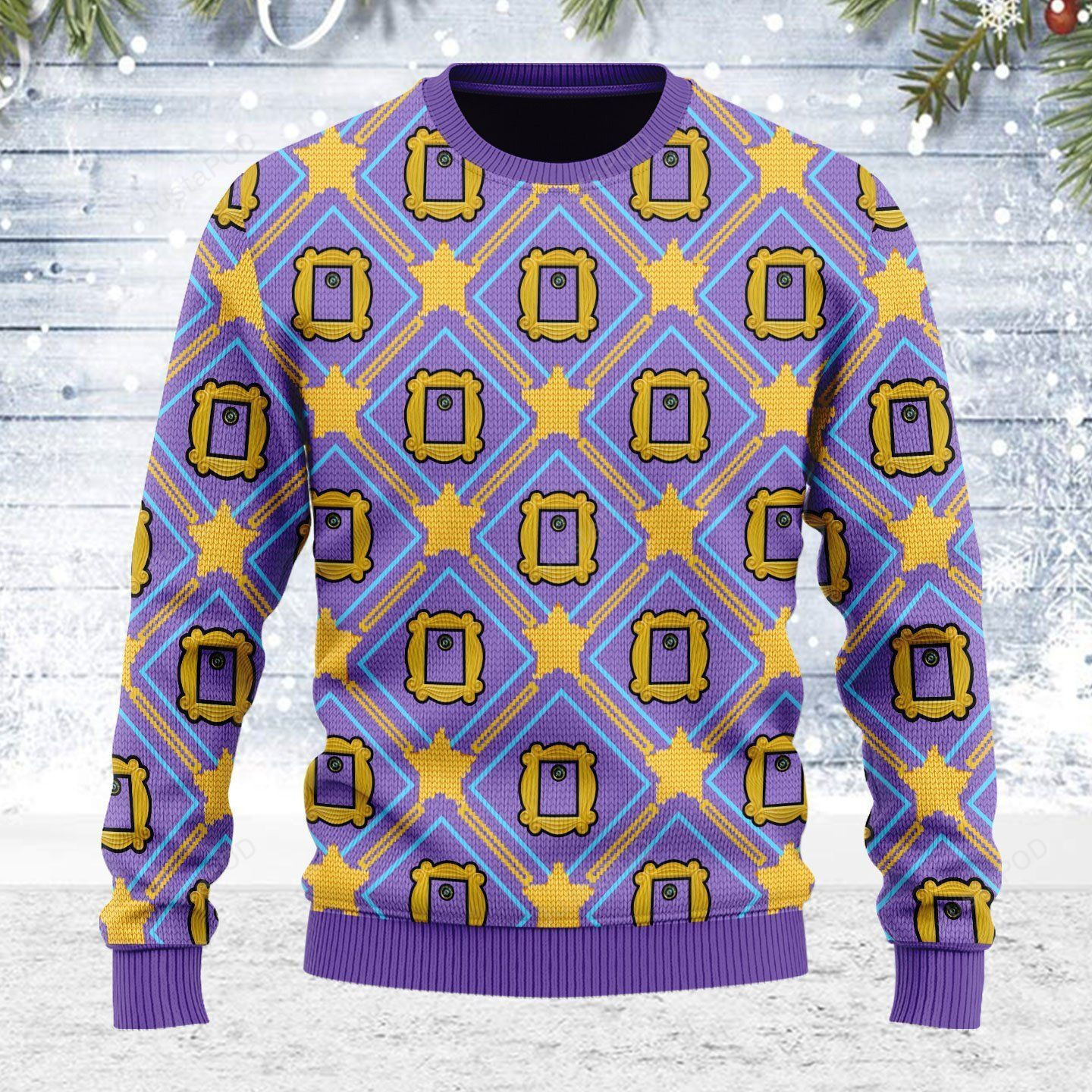 Merry Christmas Gearhomies Friends' Monica'S Door Eye Hole Ugly Christmas Sweater, Perfect Holiday Gift