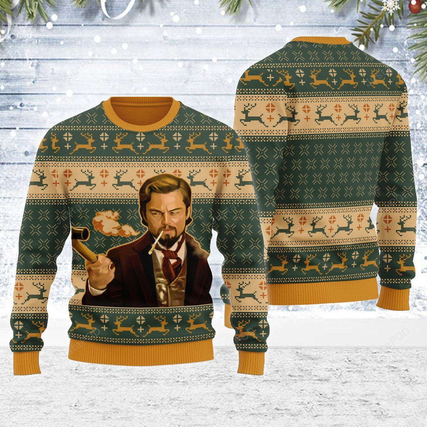 Merry Christmas Gearhomies Leo Meme Ugly Christmas Sweater, Perfect Holiday Gift